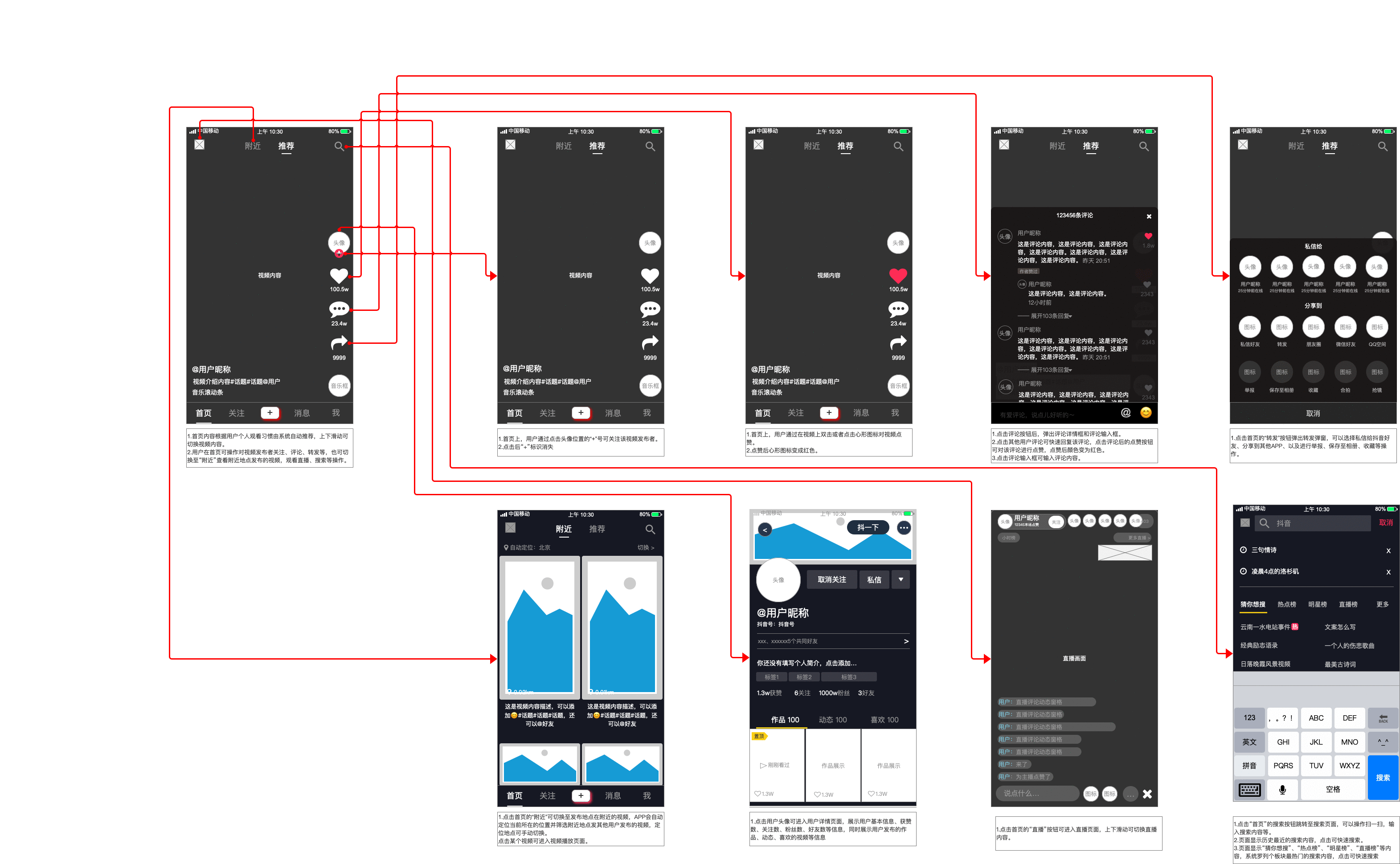  新手教程：抖音APP原型图制作